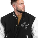Куртка демисезонная Sturm Mil-Tec "NY Baseball Jacket with Patch" BLACK/WHITE 5