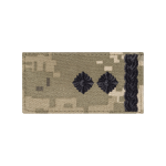 Погон ЗСУ підполковник (чорна нитка, на липучці). Піксель (мм-14)