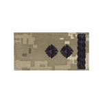 Погон ЗСУ підполковник (чорна нитка, на липучці). Піксель (мм-14)