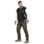 Куртка демисезонная Sturm Mil-Tec "NY Baseball Jacket with Patch" BLACK/WHITE 2