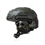 Крепление адаптер для активных наушников на шлем. Олива 3