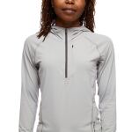 Кофта жіноча з рукавом реглан Black Diamond W Alpenglow Pro Hoody, Pewter 3 Кофта жіноча з рукавом реглан Black Diamond W Alpenglow Pro Hoody, Pewter 3