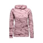 Кофта жіноча з рукавом реглан Black Diamond W Ls Alpenglow Hoody, Relief/Meadow Rose/Fig