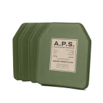 Керамічна бронеплита 6 класу. Вага 2.4 кг. Розмір M (25х30 см.) A.P.S. Олива 6