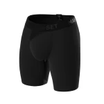 Мужские трусы анатомические с сеткой Men's Set Anatomic Long 2.0 Light Black Series. Черный