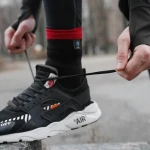 Водонепроницаемые носки DexShell Running Lite Socks. Червоні смужки 4 Водонепроницаемые носки DexShell Running Lite Socks. Червоні смужки 4