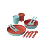 Набір посуду Sea to Summit Passage Dinnerware Set, 14 Piece, Spicy Orange/Aqua Sea Blue, 2P