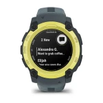 Смарт-годинник Garmin Instinct E, 40 mm. Жовто-Сірий 5