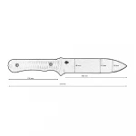 Загальновійськовий ніж Піхота Blade Brothers Knives з чорним полімерним покриттям 5 Загальновійськовий ніж Піхота Blade Brothers Knives з чорним полімерним покриттям 5