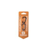 Набір алюмінієвих сервісних карабінів Base Camp Delta 4 Wire Set 2, 2 шт, Black/Grey
