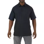 Футболка Поло тактична з коротким рукавом "5.11 RAPID PERFORMANCE POLO - SHORT SLEEVE" Dark Navy