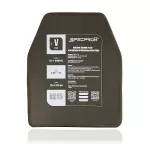 Керамічна бронеплита SPECPROM S-Line 5-го класу. Вага 2.49 кг. Розмір 25 на 30 см. Олива. 3