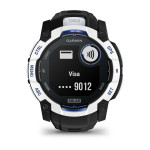 Смарт-годинник Garmin Instinct 3, 50mm, Solar, Whitestone with Black Band, GPS. Білий 6
