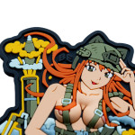 Патч (шеврон) «Anime Girl» Brand Element. М’який ПВХ пластик. Кольоровий 2