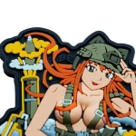 Патч (шеврон) «Anime Girl» Brand Element. Мягкий ПВХ пластик. Цветной 2