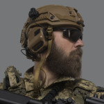 Кевларовий шолом ARCH Helmet (ECH) М з вирізом під активні навушники. Койот 6