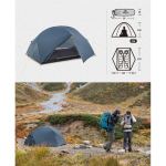 Намет двомісний ультралегкий Naturehike Mongar UL NH19M002-J, темно-синій 3