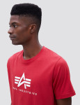 Футболка Alpha Industries Basic Logo Tee. Красная 3