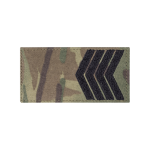 Погон ЗСУ старший сержант (чорна нитка, на липучці). Мультикам