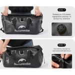Водонепроникна дорожня сумка Naturehike CNK2450XB015, 90 л, чорна 3 Водонепроникна дорожня сумка Naturehike CNK2450XB015, 90 л, чорна 3