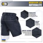 Шорти M-Tac Aggressor Short Anthracite, темно-сірий 5 Шорти M-Tac Aggressor Short Anthracite, темно-сірий 5