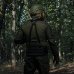Плечевые ремни для тактического пояса. Крепление Molle. Черный 5