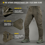 Штани M-Tac Conquistador Gen I Flex. Темна олива 3
