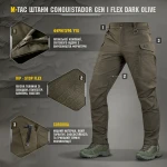 Штани M-Tac Conquistador Gen I Flex. Темна олива 3