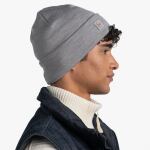 Шапка Buff Merino Heavyweight Beaney, Solid Light Grey 3 Шапка Buff Merino Heavyweight Beaney, Solid Light Grey 3