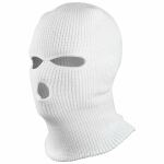 Балаклава трьохдирочна (акрил) White