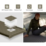 Килимок самонадувний одномісний з подушкою Naturehike, 30мм. Темно-зелений 3 Килимок самонадувний одномісний з подушкою Naturehike, 30мм. Темно-зелений 3