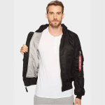 Куртка Alpha Industries MA-1 Natus Bomber Jacket. Черный 3