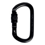 Карабин Singing Rock Steel Oval Carabiner Screw Gate, Black