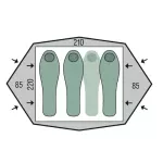 Намет Pinguin Gemini 210 (На 3 особи) – Зелений 2 Намет Pinguin Gemini 210 (На 3 особи) – Зелений 2