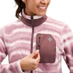 Женская кофта флисовая Black Diamond W Rift FZ Fleece Jacket, Quartzite/Meadow Rose 5