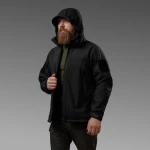 Куртка тактическая Softshell Hawk Jacket. Защита от ветра и влаги. Черный 7 Куртка тактическая Softshell Hawk Jacket. Защита от ветра и влаги. Черный 7