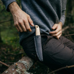 Нож походный Fiskars Norden. Нержавеющая сталь. Деревянная ручка 4