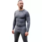 Термобілизна чоловіча Tramp Active комплект (футболка+штани) UTRUM-021-grey S/M