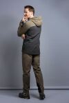 Трекінгова чоловіча куртка Soft Shell Tatonka Cesi M's Hooded Jacket, Dark Grey/Olive 7