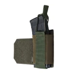 Боковой левосторонний эластичный подсумок для магазинов АК/АR и турникетов открытого типа с креплением на липучке. Олива 7 Боковой левосторонний эластичный подсумок для магазинов АК/АR и турникетов открытого типа с креплением на липучке. Олива 7