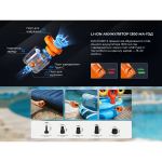 Портативний повітряний насос Flextail Evo Pump 3 Orange 6 Портативний повітряний насос Flextail Evo Pump 3 Orange 6