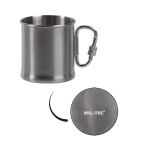 Кружка нержавіюча Sturm Mil-Tec® "Stainless Steel Karabiner Cup" (250 ml) Steel 2 Кружка нержавіюча Sturm Mil-Tec® "Stainless Steel Karabiner Cup" (250 ml) Steel 2