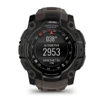 Смарт-годинник Garmin Instinct 3 Amoled, GPS, 50 mm. Чорний з коричневим силіконовим ремінцем 4 Смарт-годинник Garmin Instinct 3 Amoled, GPS, 50 mm. Чорний з коричневим силіконовим ремінцем 4