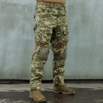Військові тактичні штани MK-2. Змінні наколінники та понад 8 кишень. Піксель (мм-14). Розмір L 8