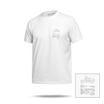 Футболка Basic Military T-Shirt. HMMWV. Cotton and Elastane, білий