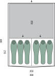 Палатка шестиместная Pinguin Interval 6 Steel, Green 2 Палатка шестиместная Pinguin Interval 6 Steel, Green 2