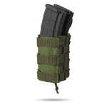 Двойной подсумок под магазины АК/АR (тканевый). Олива 5 Двойной подсумок под магазины АК/АR (тканевый). Олива 5