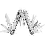Мультитул Leatherman Free P2, нейлоновий чохол, 19 інструментів, сталь 420HC, Сріблястий