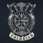 Футболка з малюнком "Valhalla Logo" Navy 3 Футболка з малюнком "Valhalla Logo" Navy 3