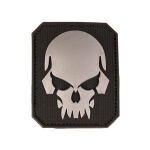 Нашивка на липучці Sturm Mil-Tec "Skull Patch PVC 3D" (Large) Black